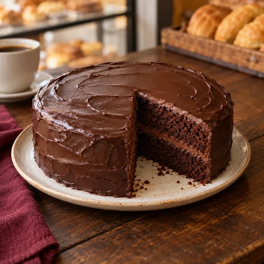 Torta húmeda de chocolate